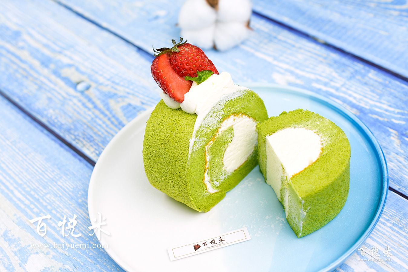抹茶卷高清圖片大全【蛋糕圖片】_75