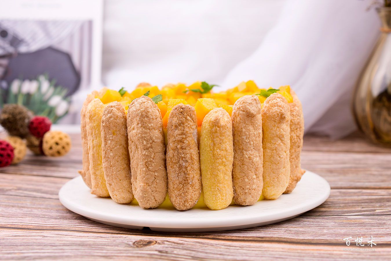 芒果夏洛特蛋糕高清圖片大全【蛋糕圖片】_461