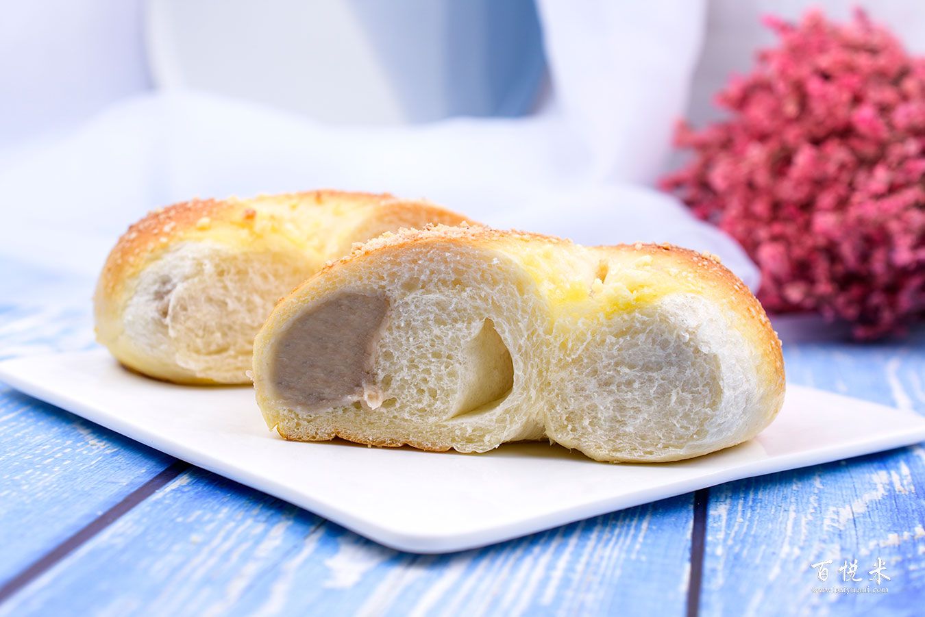 香芋麻薯面包高清圖片大全【蛋糕圖片】_478