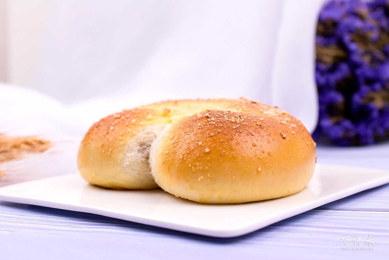 香芋麻薯面包高清圖片大全【蛋糕圖片】_475