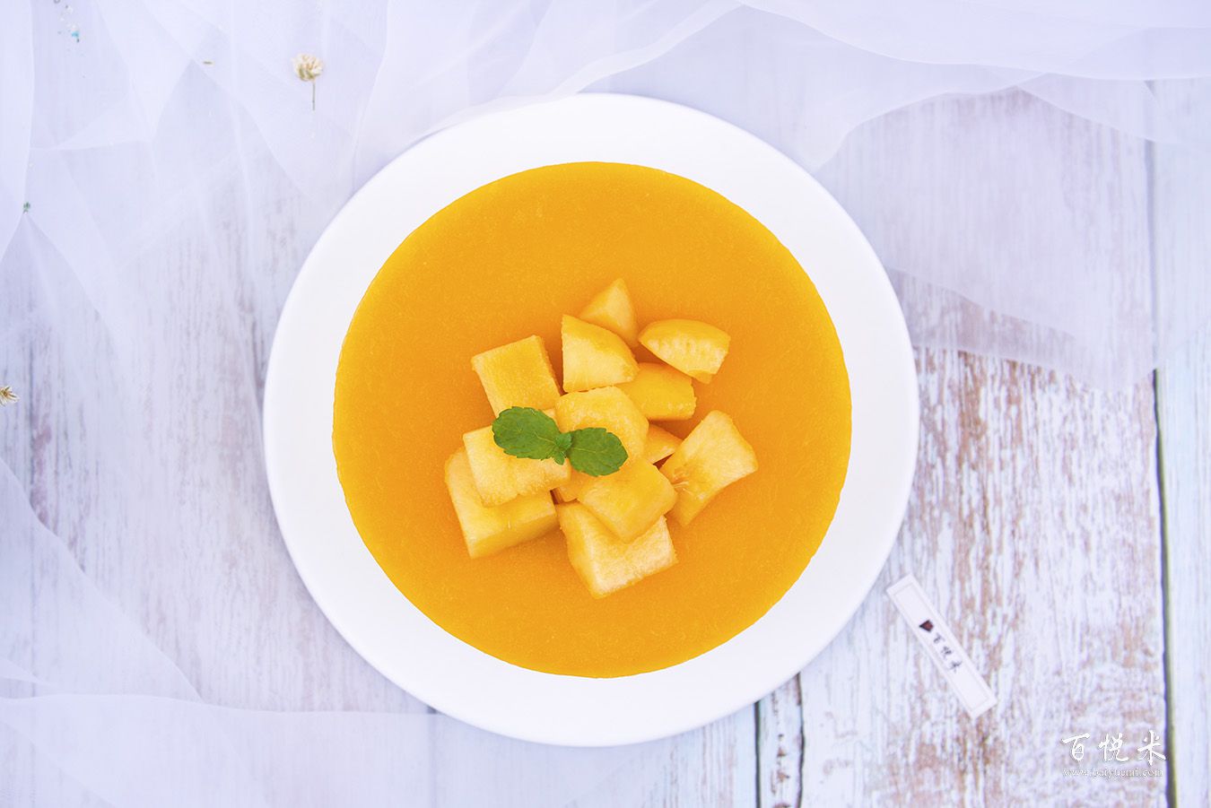 夏日鏡面芒果慕斯高清圖片大全【蛋糕圖片】_1129