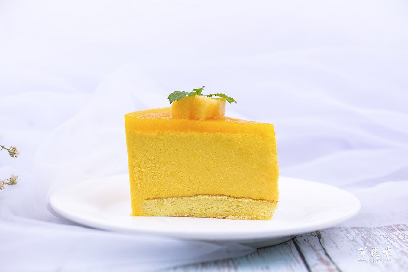 夏日鏡面芒果慕斯高清圖片大全【蛋糕圖片】_1130