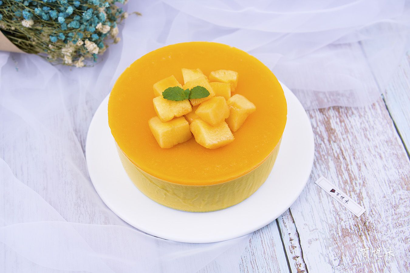 夏日鏡面芒果慕斯高清圖片大全【蛋糕圖片】_1127