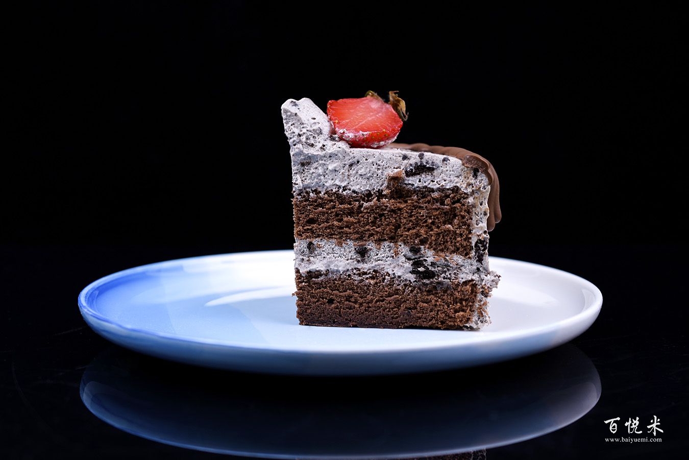 奧利奧咸奶油草莓淋面蛋糕高清圖片大全【蛋糕圖片】_1138