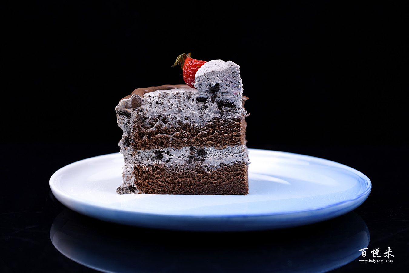 奧利奧咸奶油草莓淋面蛋糕高清圖片大全【蛋糕圖片】_1137