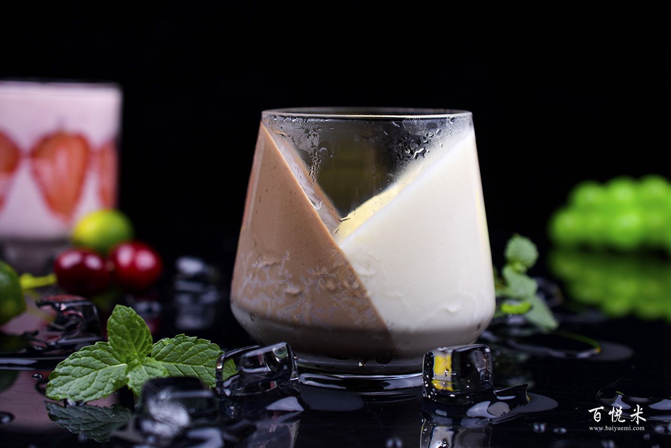 巧克力牛奶心形布丁高清圖片大全【蛋糕圖片】_1268