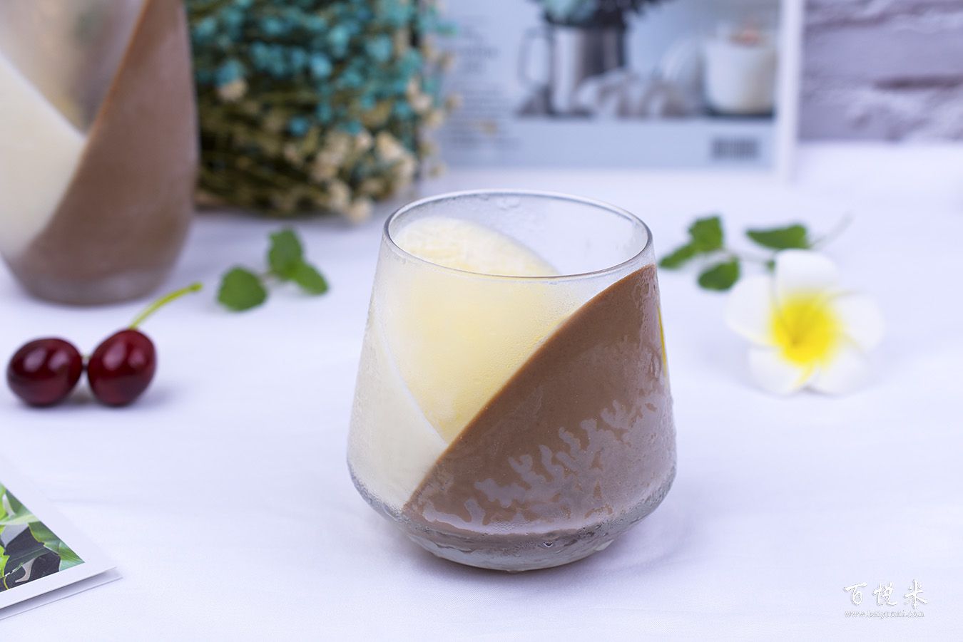 巧克力牛奶心形布丁高清圖片大全【蛋糕圖片】_1273