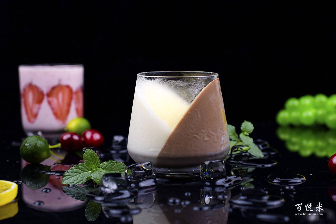 巧克力牛奶心形布丁高清圖片大全【蛋糕圖片】_1269