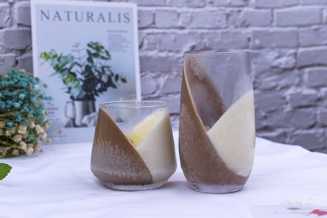 巧克力牛奶心形布丁高清圖片大全【蛋糕圖片】_1274